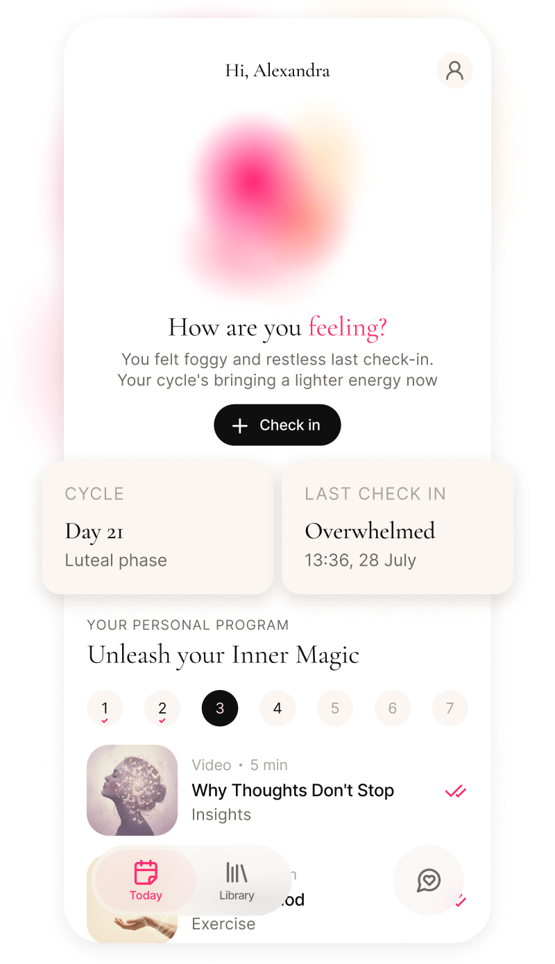 Soula noticing patterns in your stress, sleep and mood